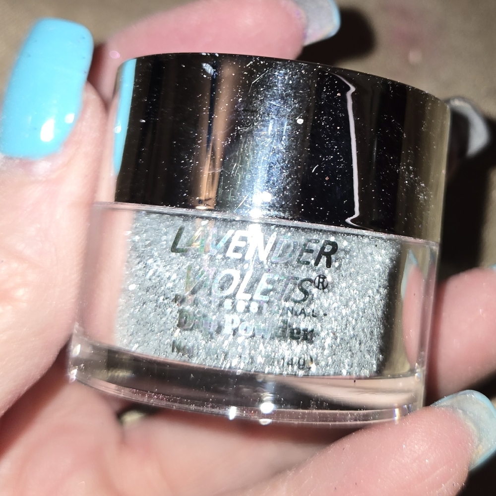 ❣️Lavender Violets Silver Glitter Nail Powder